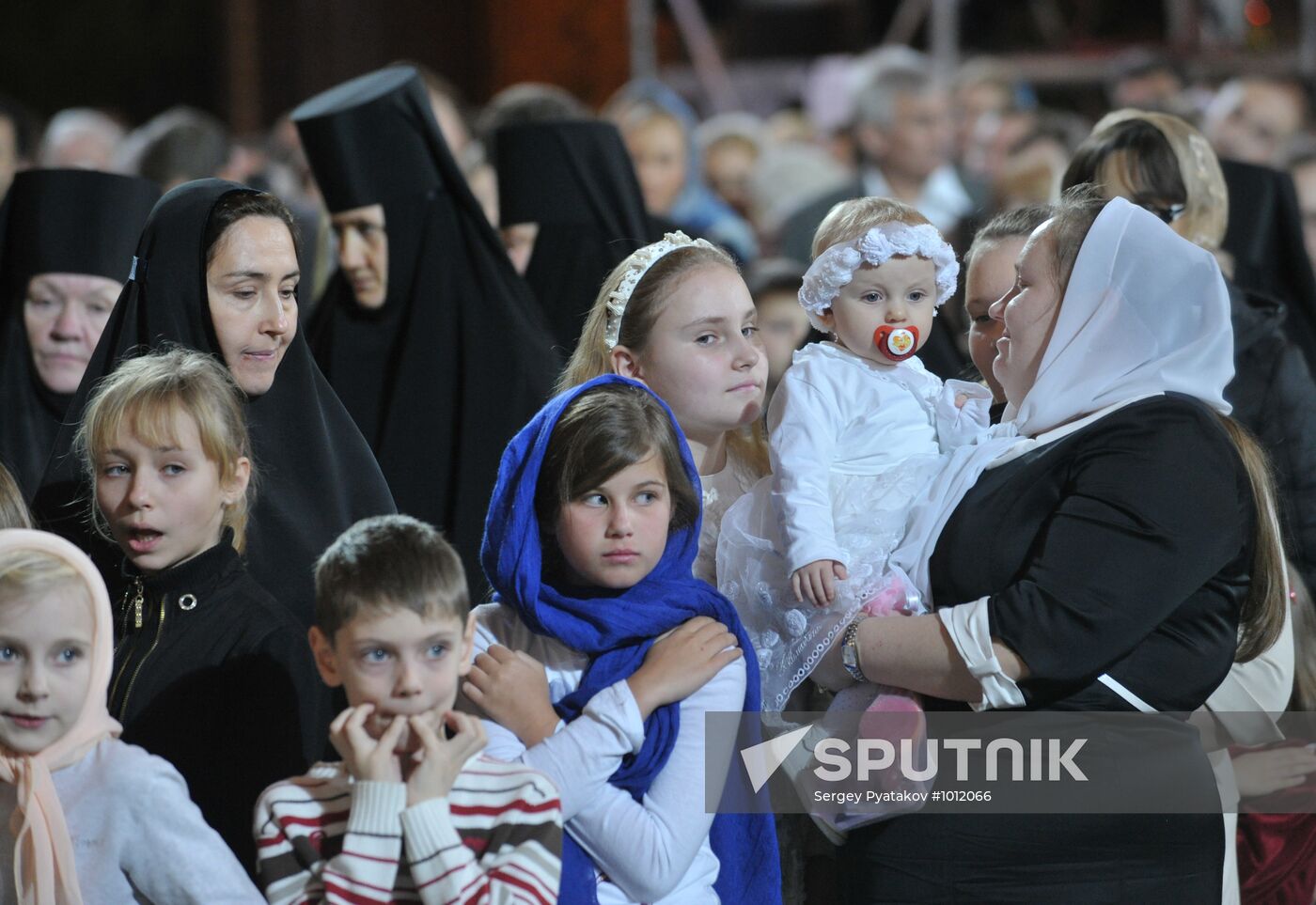 Christmas service at Cathedral of Christ the Savior