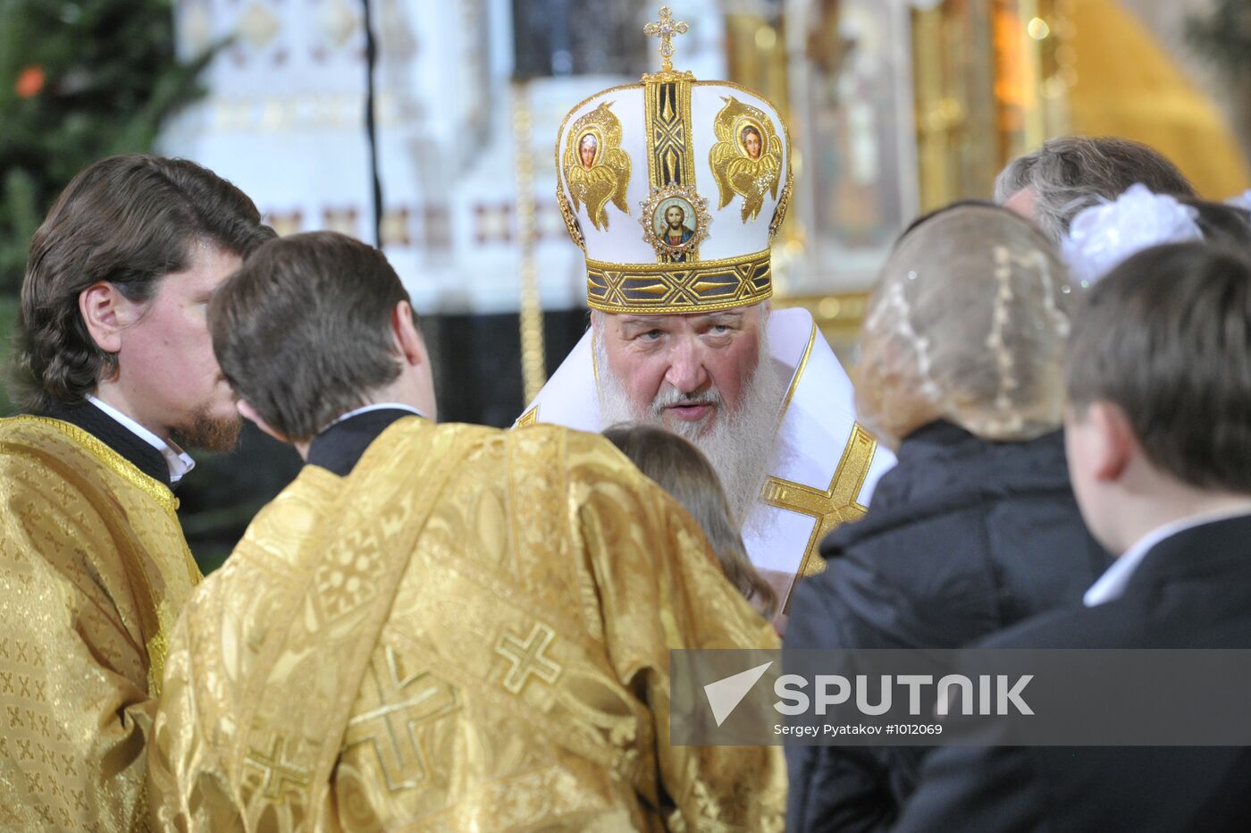 Christmas service at Cathedral of Christ the Savior