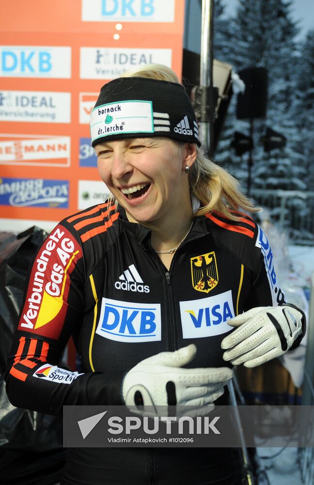 Bobsleigh World Cup. Fourth Round. Two Women Bobs