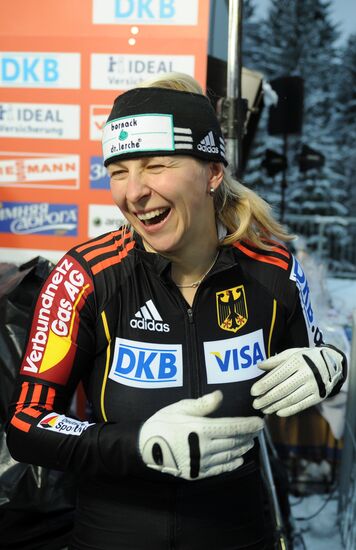 Bobsleigh World Cup. Fourth Round. Two Women Bobs