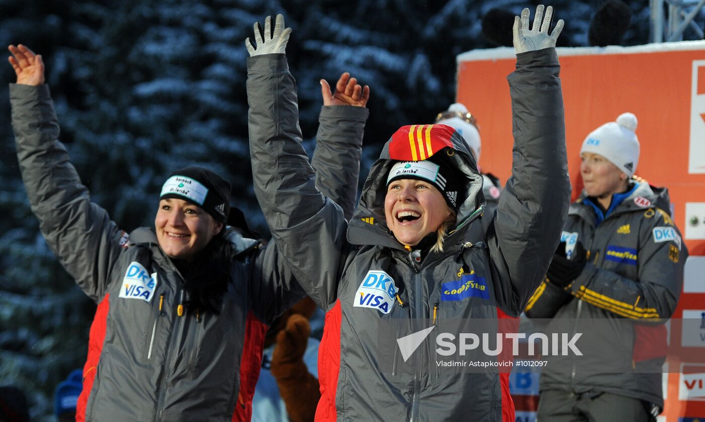 Bobsleigh World Cup. Fourth Round. Two Women Bobs
