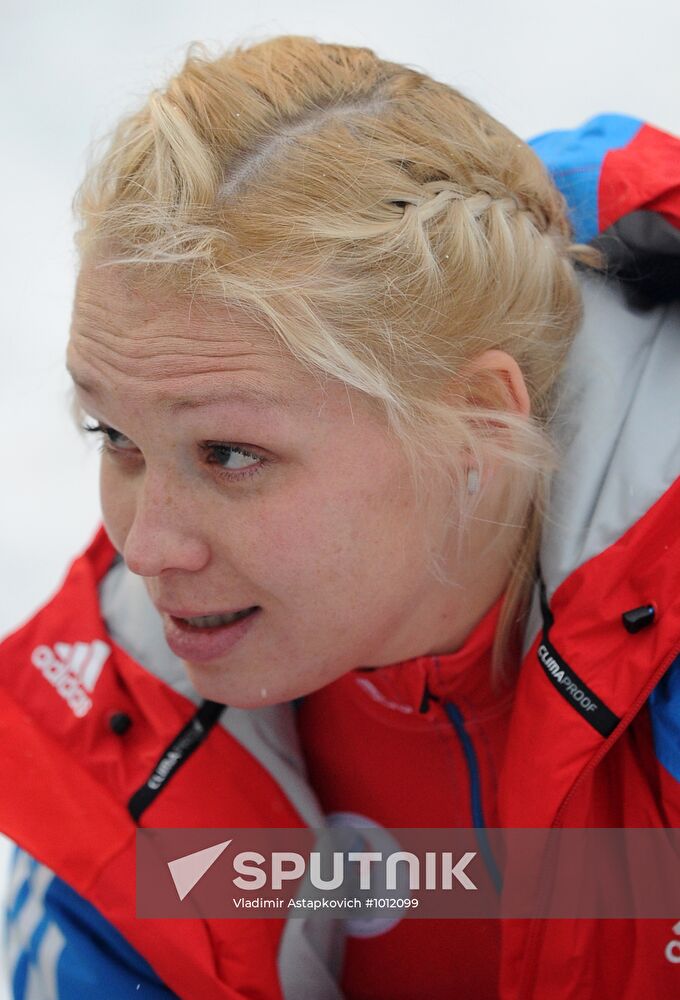 Bobsleigh World Cup. Fourth Round. Two Women Bobs