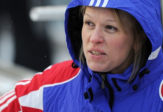 Bobsleigh World Cup. Fourth Round. Two Women Bobs