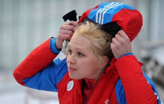 Bobsleigh World Cup. Fourth Round. Two Women Bobs