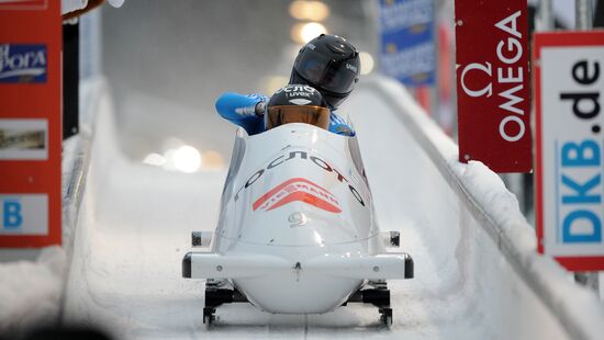 Bobsleigh World Cup. Fourth Round. Two Women Bobs