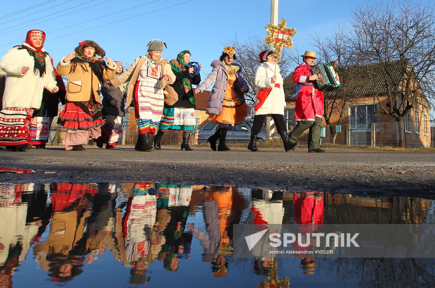 Mummers in Molotkovichi village, Brest Region