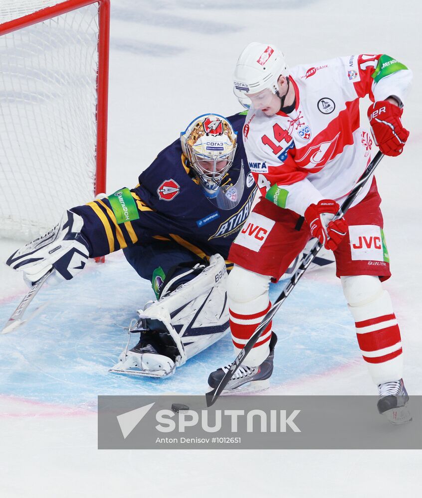 Ice Hockey. KHL. Atlant vs. Spartak