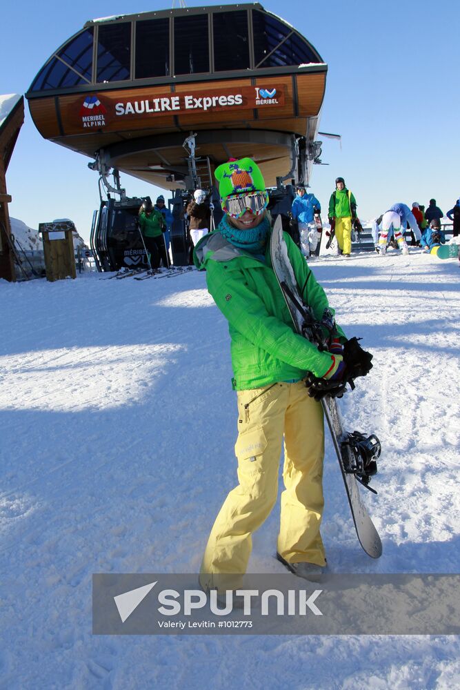 Winter holiday in Courchevel mountain ski resort