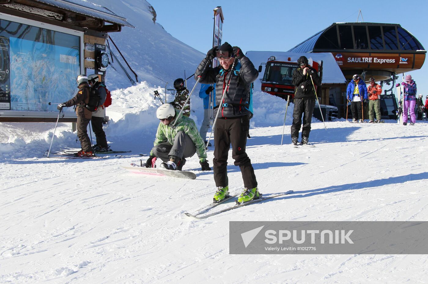 Winter holiday in Courchevel mountain ski resort