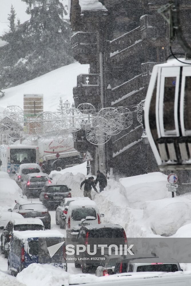 Winter holiday in Courchevel mountain ski resort