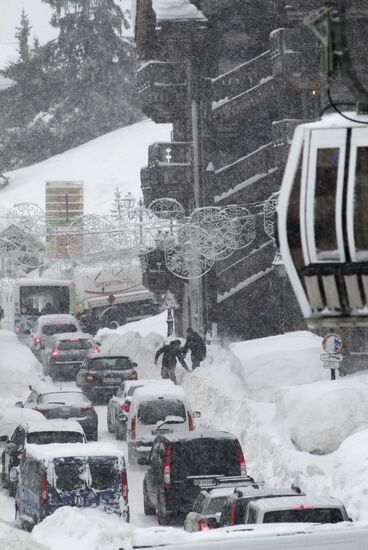 Winter holiday in Courchevel mountain ski resort