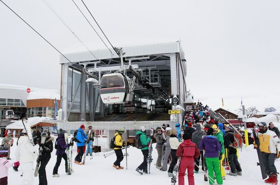 Winter holiday in Courchevel mountain ski resort