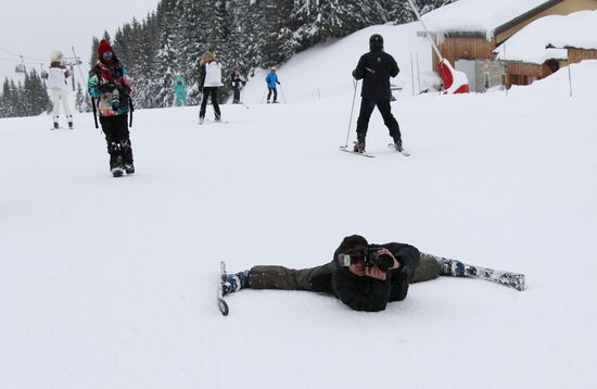 Winter holiday in Courchevel mountain ski resort