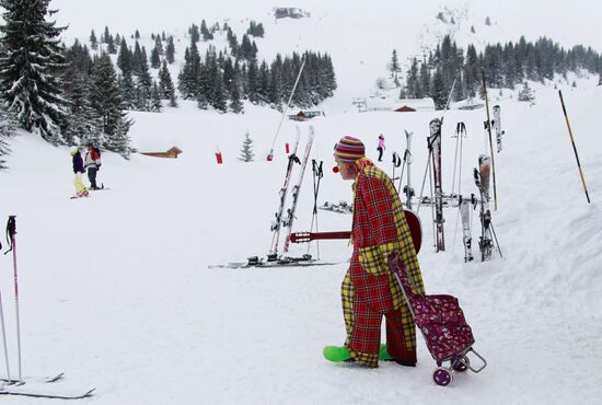 Winter holiday in Courchevel mountain ski resort