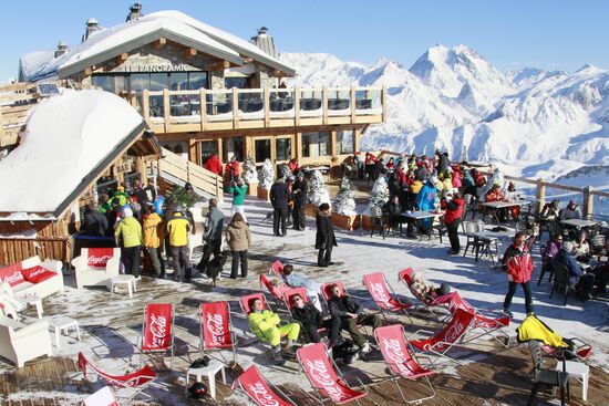 Winter holiday in Courchevel mountain ski resort
