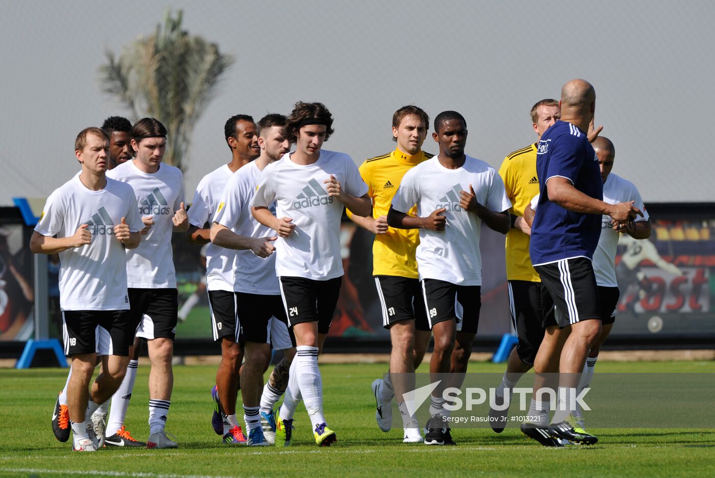 Football. FC Anzhi holds training session in UAE