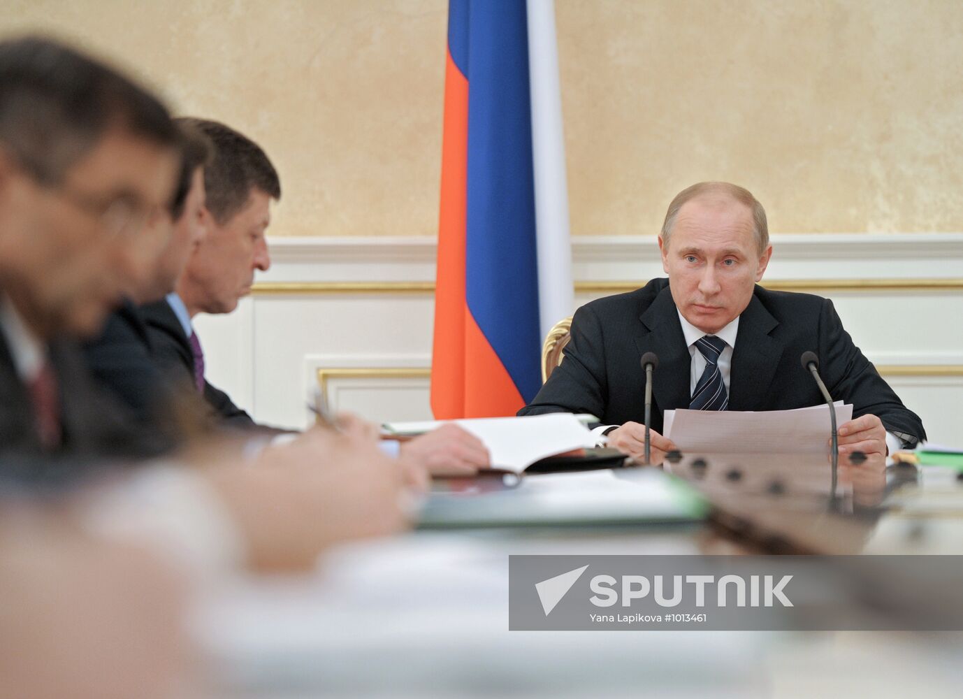 Vladimir Putin conducts Government Presidium meeting
