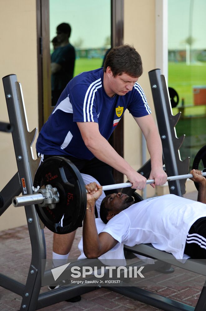 Football. FC Anzhi holds training session in UAE