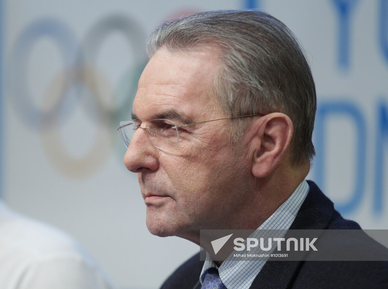 News conference with IOC President Jacques Rogge