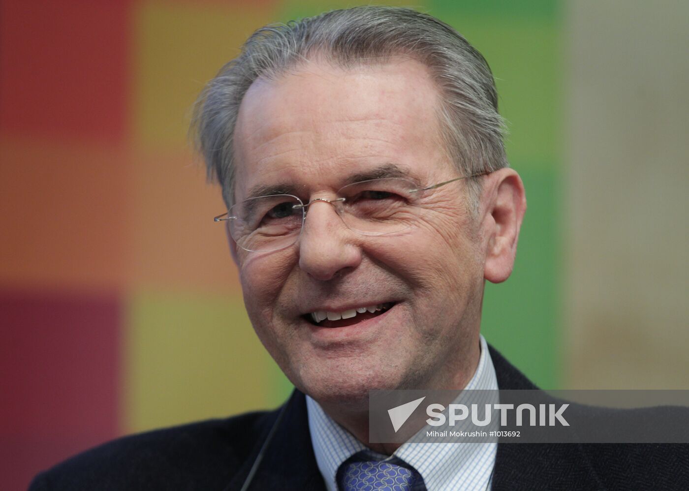 News conference with IOC President Jacques Rogge