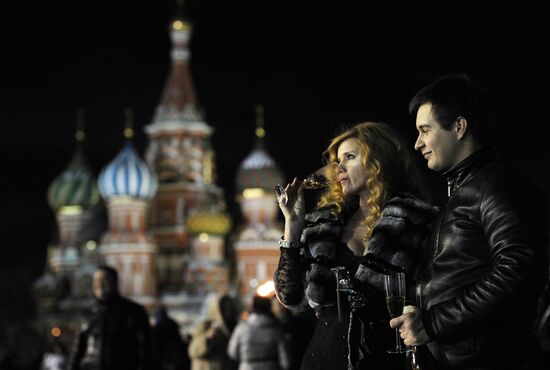Orthodox New Year celebrated in Moscow
