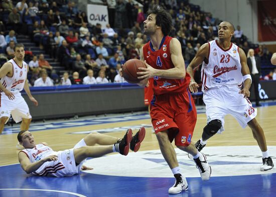Basketball. PBL. CSKA (Moscow) - "Spartak"
