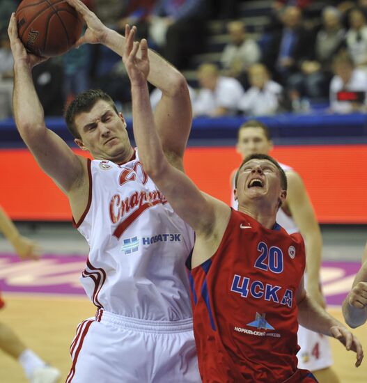 Basketball. PBL. CSKA (Moscow) - "Spartak"