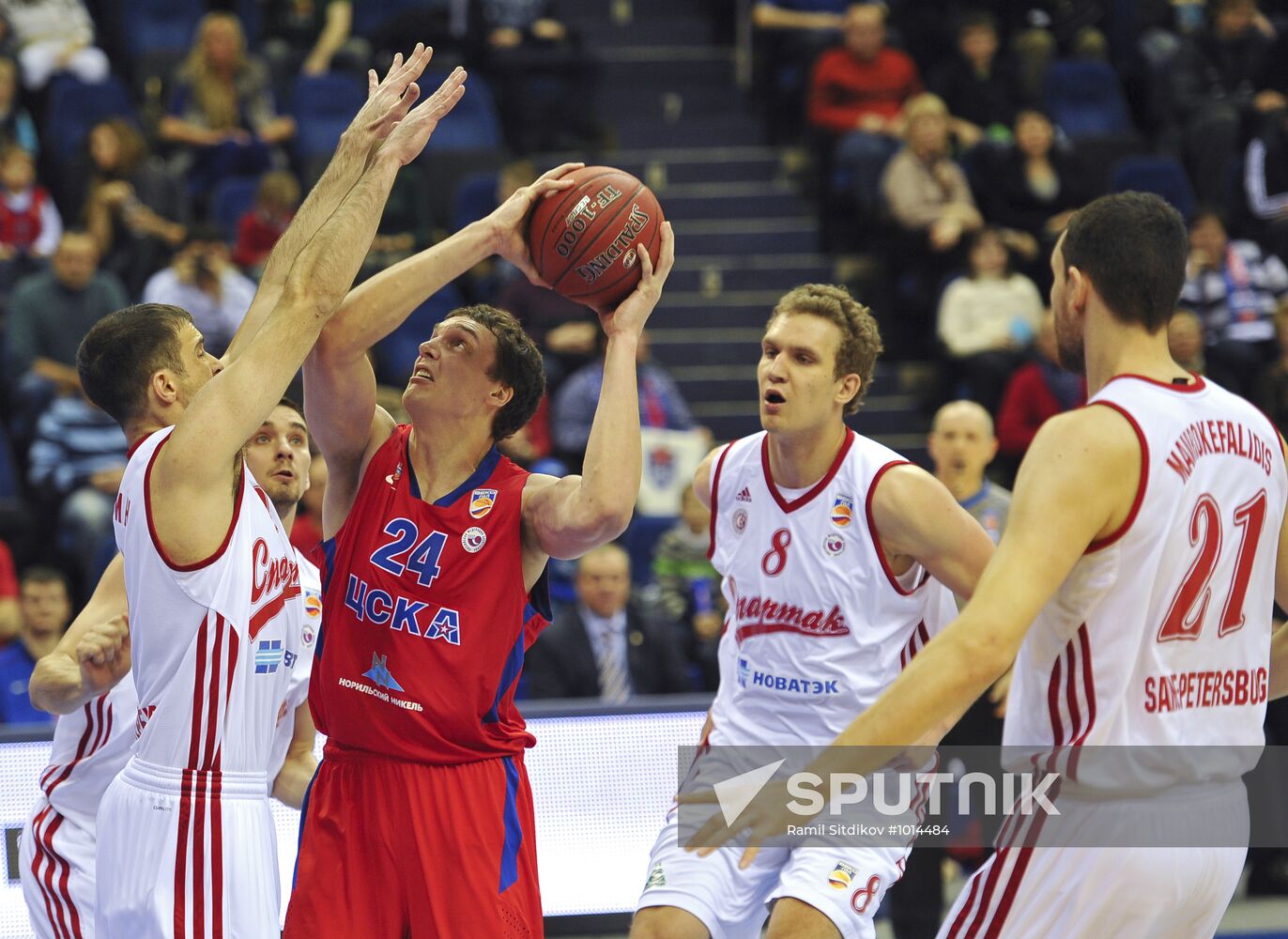 Basketball. PBL. CSKA (Moscow) - "Spartak"