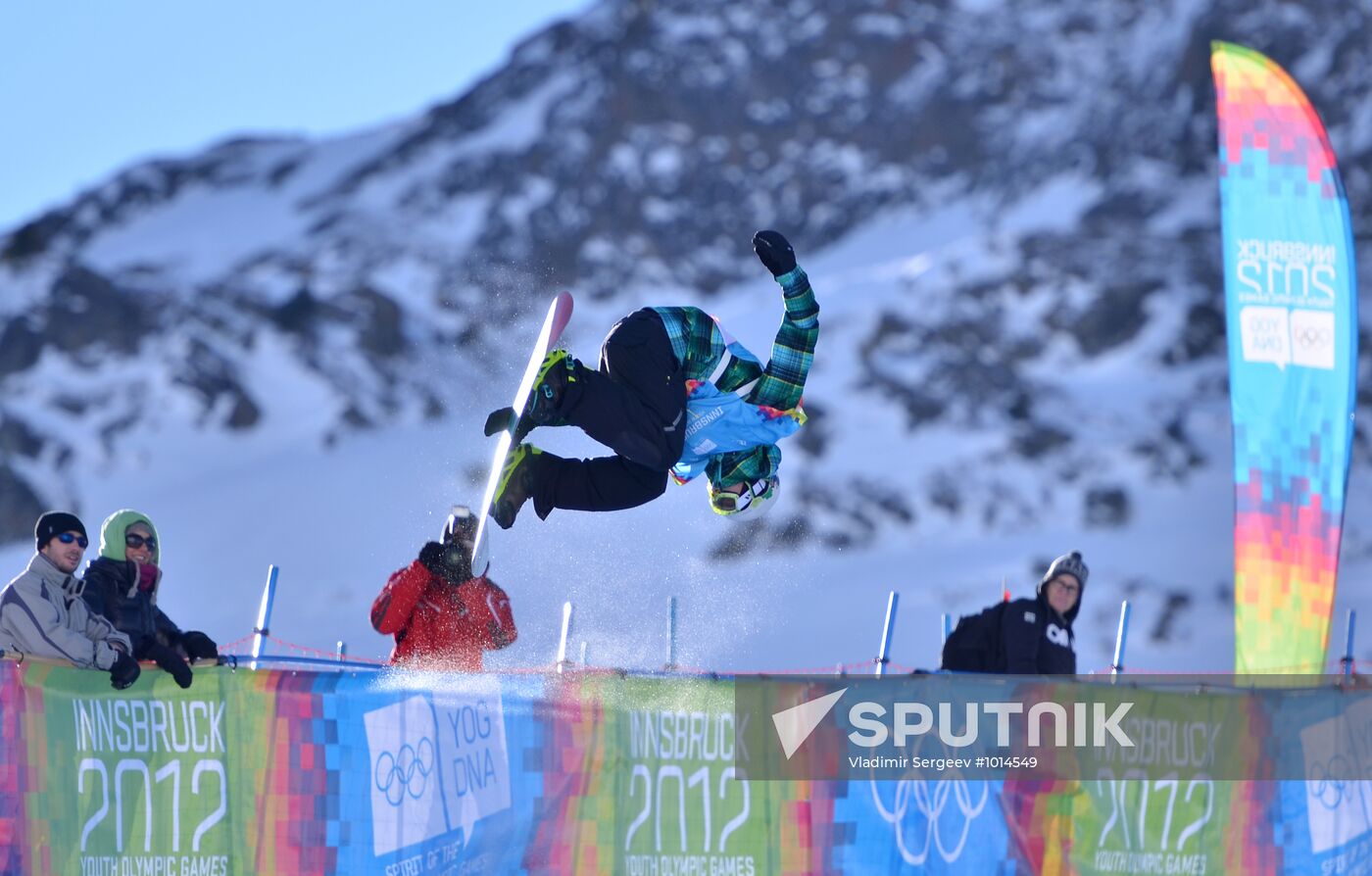 2012 Winter Youth Olympics. Snowboarding. Boys' halfpipe