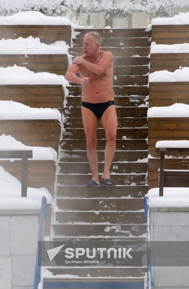 "Chayka" open air swimming pool in Moscow