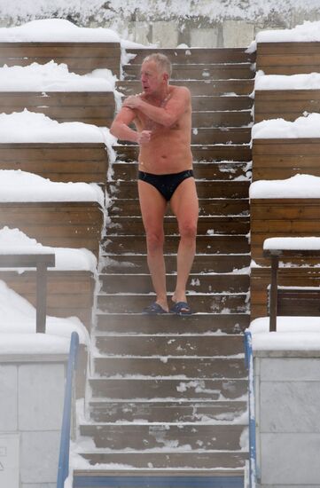 "Chayka" open air swimming pool in Moscow