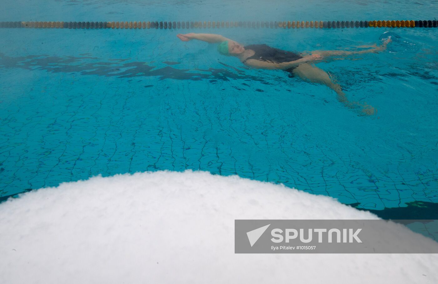 Chaika open swimming pool in Moscow