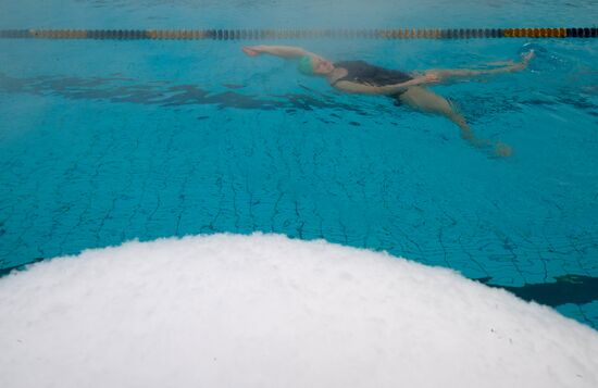 Chaika open swimming pool in Moscow