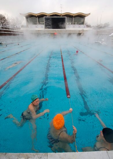 Chaika open swimming pool in Moscow