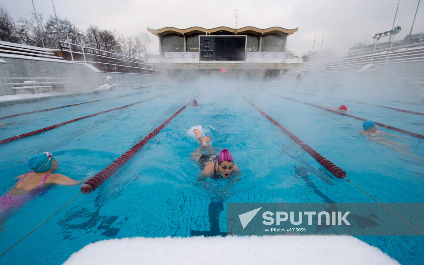 Chaika open swimming pool in Moscow