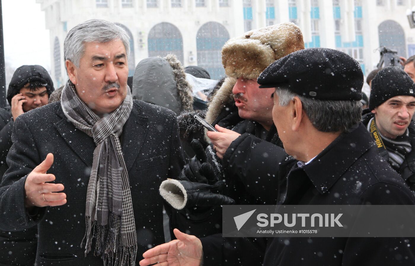 Kazakh opposition rally in Alma Ata
