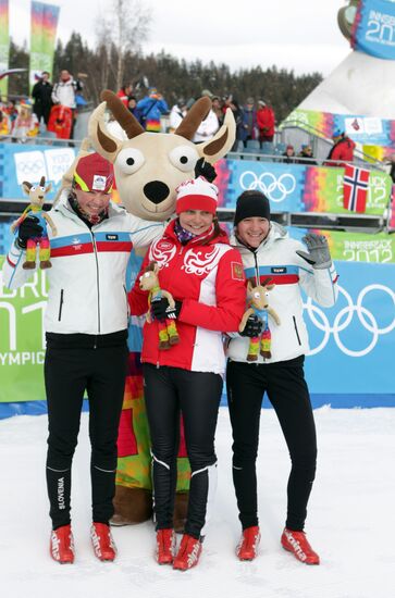 Women's 5 km ski race. Winter Youth Olympic Games