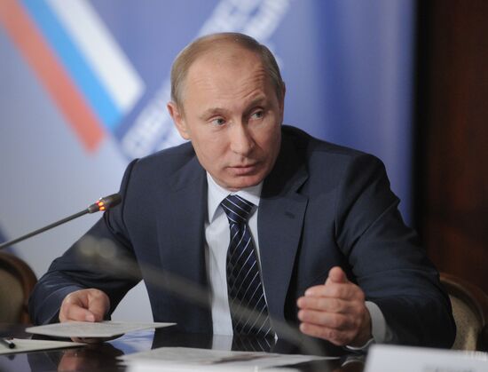 Vladimir Putin meets with motorists