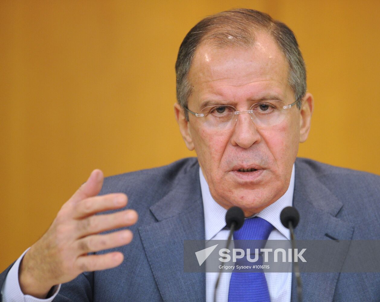 Russian Foreign Minister Sergei Lavrov holds news conference