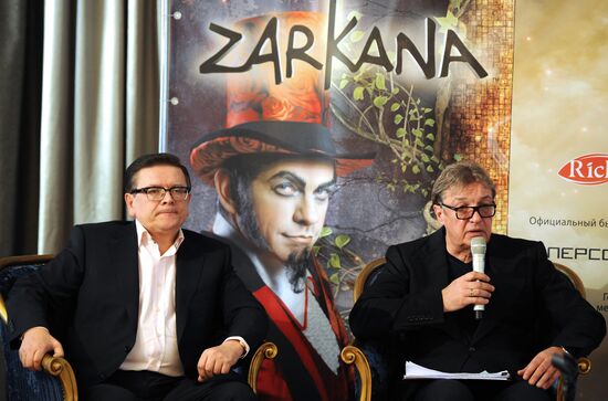 Preparation for Cirque du Soleil's Zarkana show premiere
