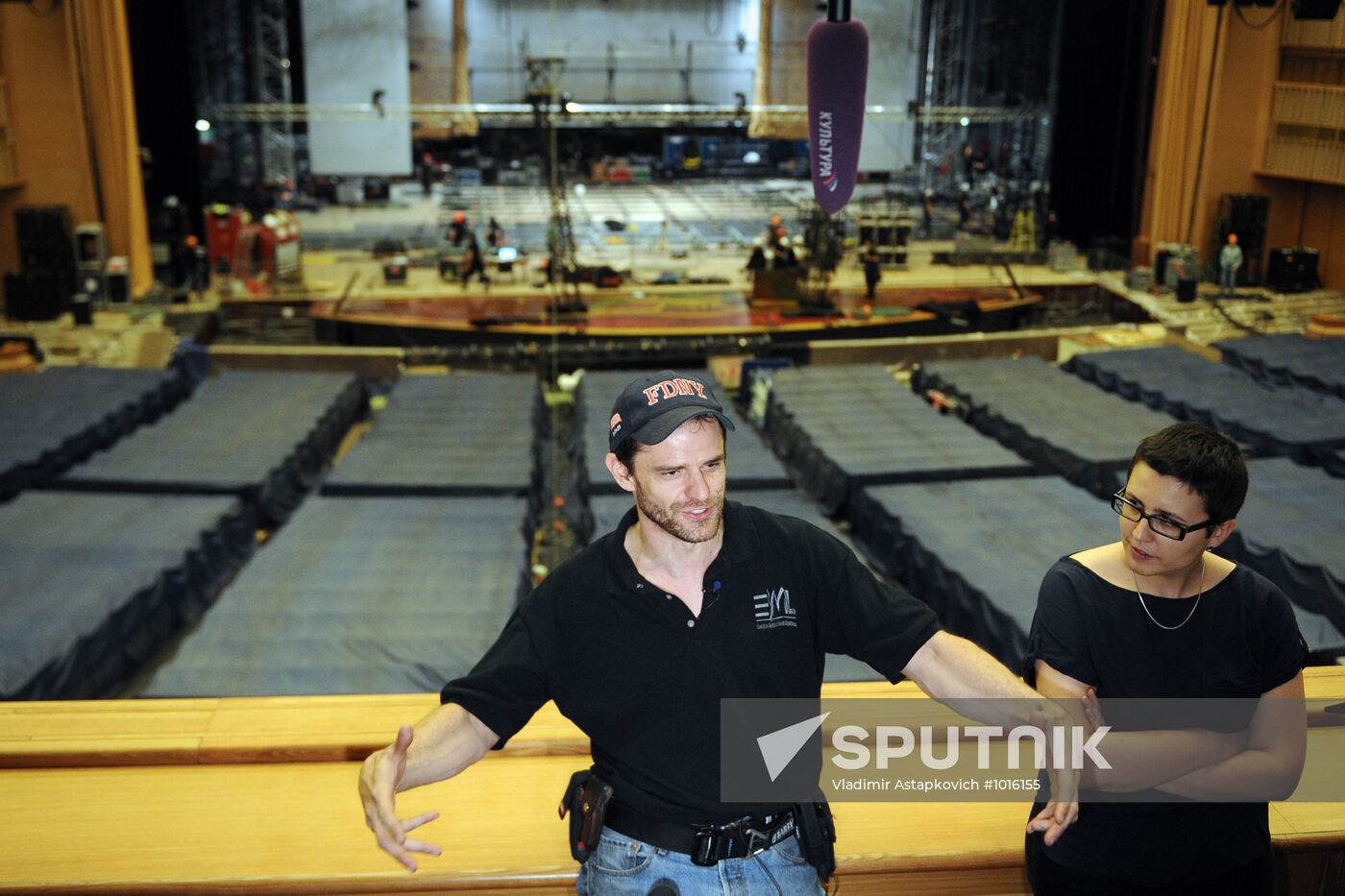 Preparation for Cirque du Soleil's Zarkana show premiere