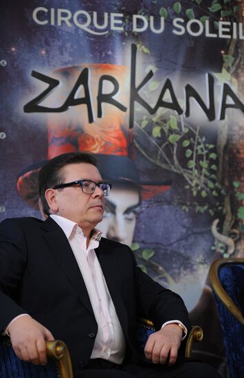 Preparations for premiere of Zarkana show by Cirque du Soleil