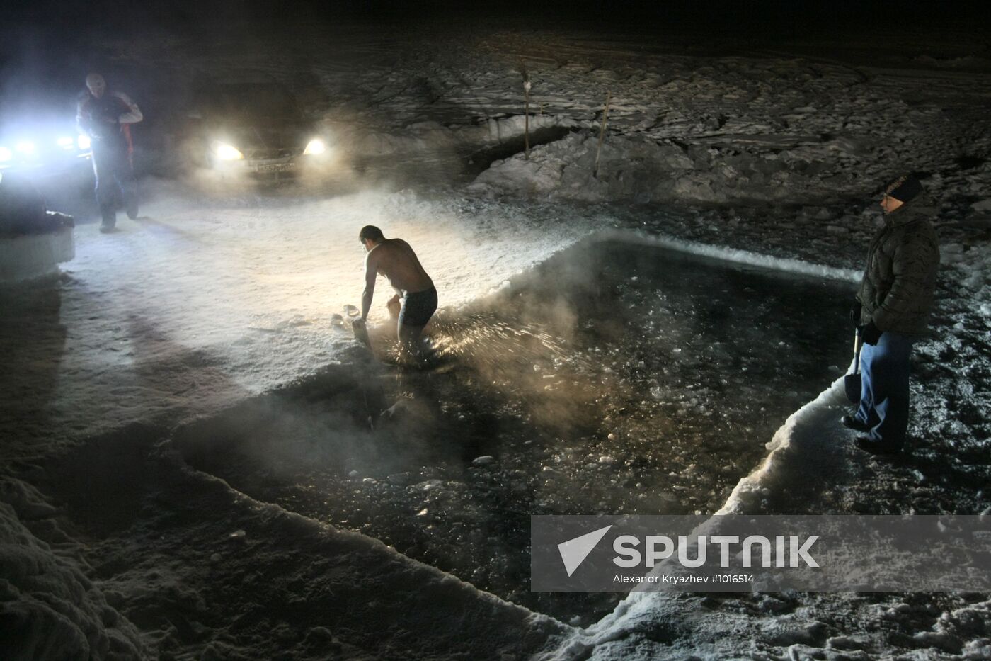 Epiphany bathing in Novosibirsk