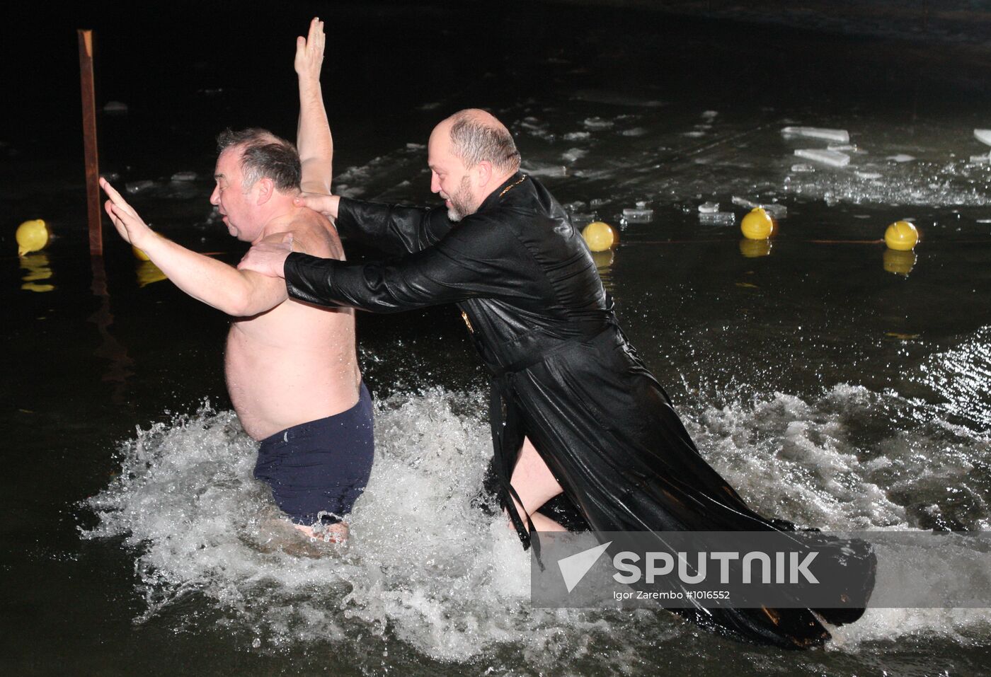 Epiphany bathing in Kaliningrad