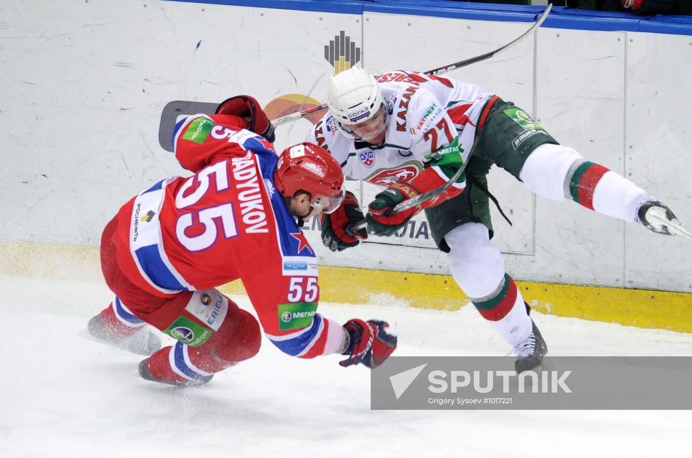 Ice hockey. KHL. CSKA vs. Ak Bars