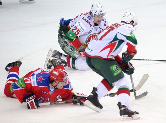 Ice hockey. KHL. CSKA vs. Ak Bars