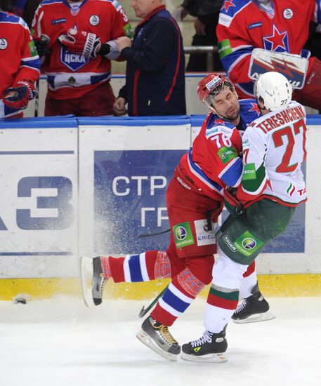 Ice hockey. KHL. CSKA vs. Ak Bars