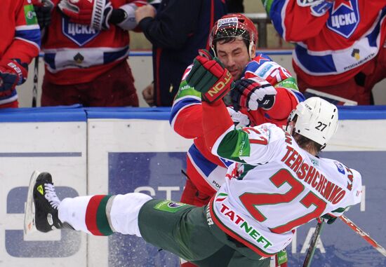 Ice hockey. KHL. CSKA vs. Ak Bars