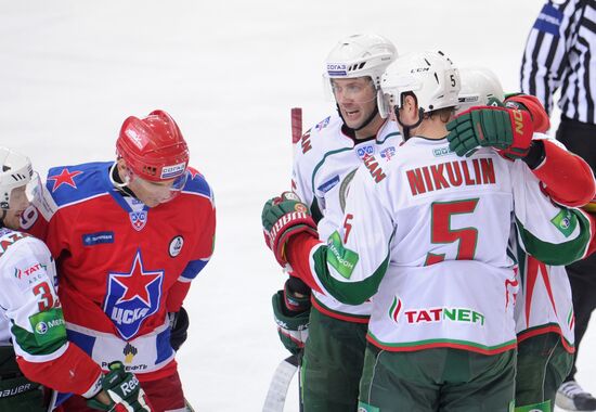 Ice hockey. KHL. CSKA vs. Ak Bars