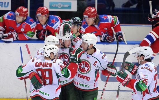 Ice hockey. KHL. CSKA vs. Ak Bars